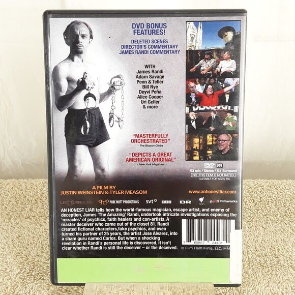 An Honest Liar, DVD 2014, EX Library, Life & Biography James The Amazing Randi - Picture 3 of 8